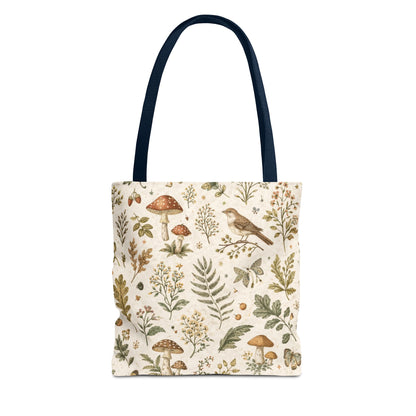 Cottagecore Botanical Canvas Tote Bag