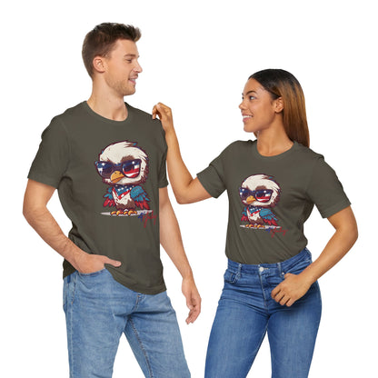 Cool Patriot Eagle Tee – Unisex Bella+Canvas Jersey - 4th of July T-shirt