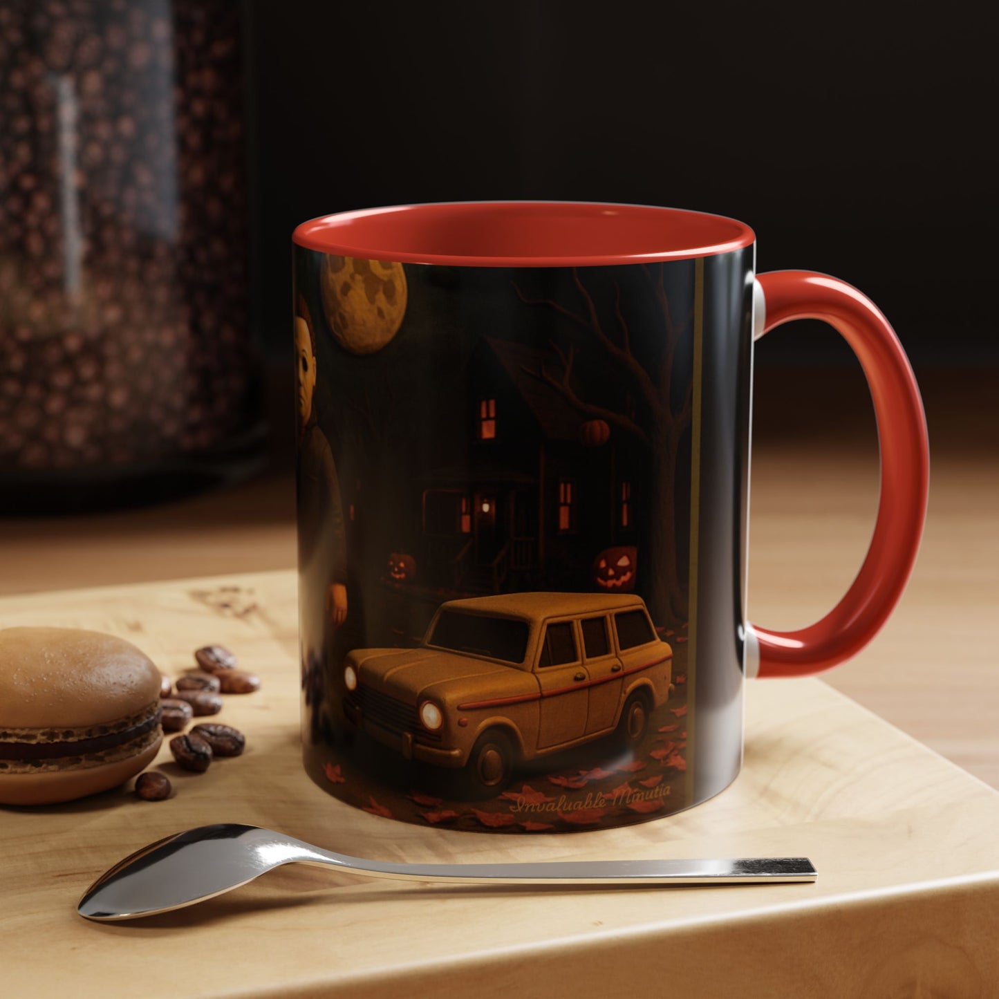 Clay-Style Slasher Halloween Night Mug | Accent Coffee Mug (11oz/15oz)