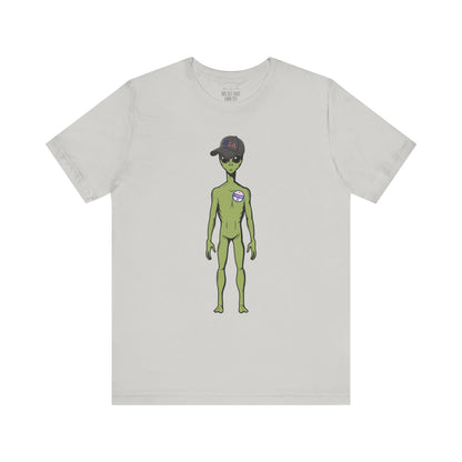 Alien Graphic Tee, Fun T-Shirt for Sci-Fi Lovers, Unisex Casual Wear, Great for Festivals, Gifts for Nerds, Everyday Comfort