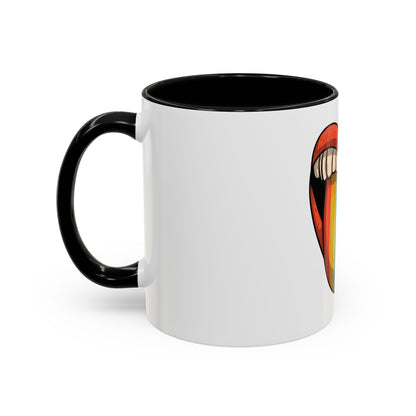 🔥💋 Pride Tongue Ceramic Mug – Rainbow Tongue Vibes 🌈✨