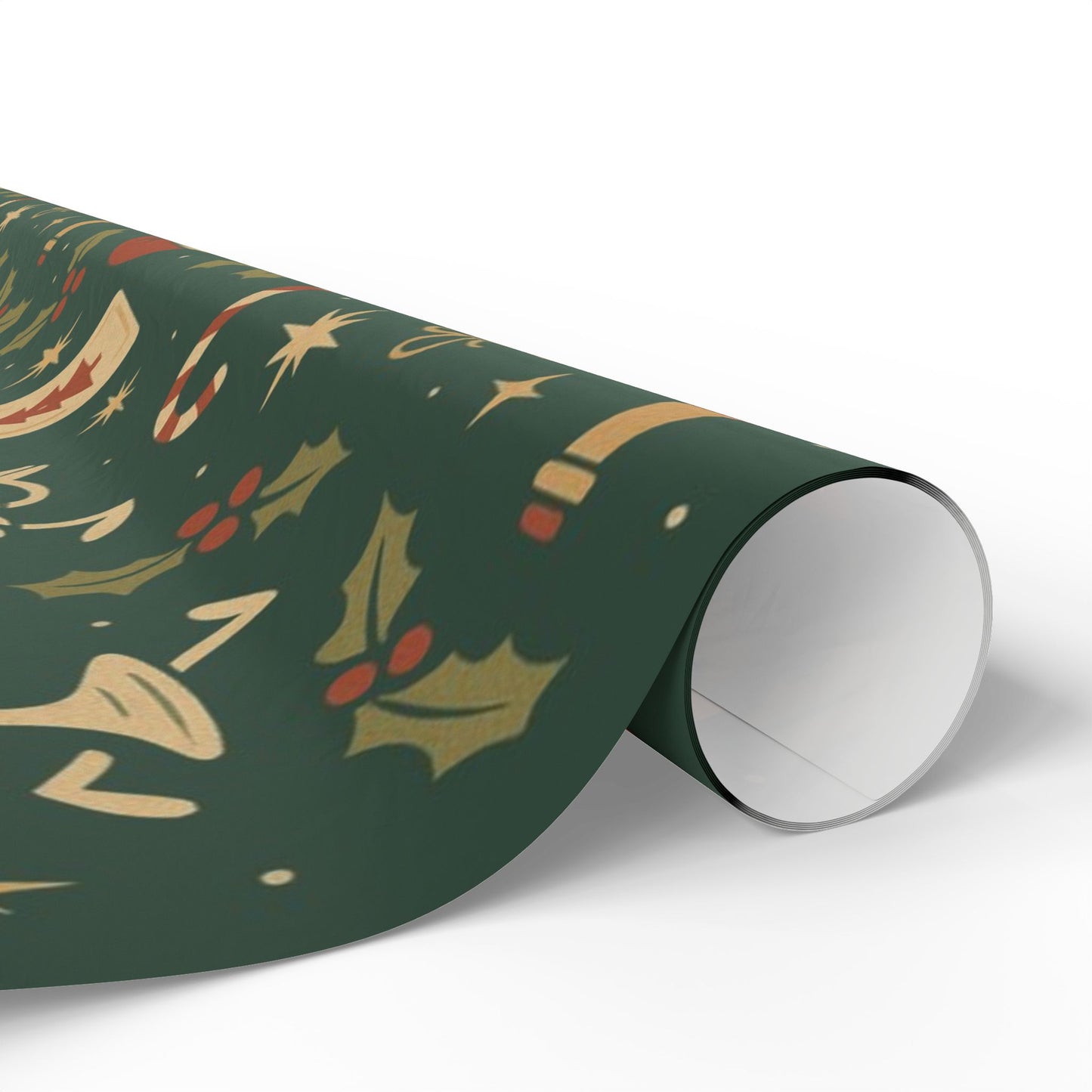 Vintage Holiday Drinks – Luxury Wrapping Paper, Retro Bar-Cart Gift Wrap, 30" Roll (Matte/Gloss)