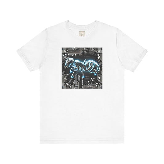 Futuristic Tech Ant Graphic Tee - Unisex Short Sleeve Jersey Shirt Techcore Tee