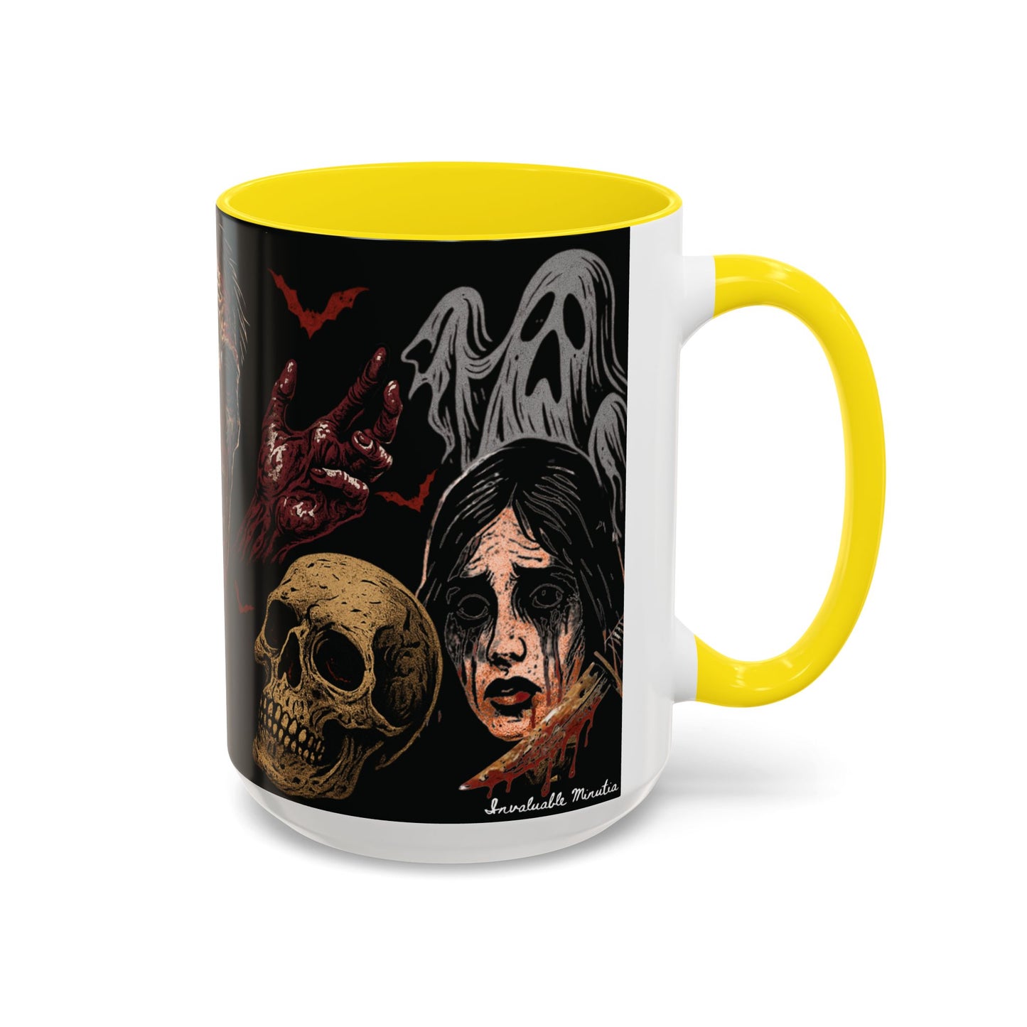 Horror Coffee Mug – Zombie Graveyard Halloween Design – 11oz & 15oz Ceramic – Creepy Goth Kitchen Decor