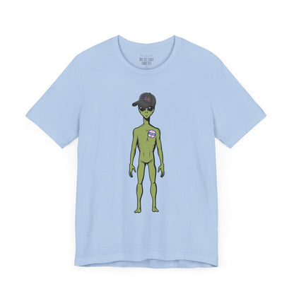 Alien Graphic Tee, Fun T-Shirt for Sci-Fi Lovers, Unisex Casual Wear, Great for Festivals, Gifts for Nerds, Everyday Comfort