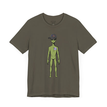 Alien Graphic Tee, Fun T-Shirt for Sci-Fi Lovers, Unisex Casual Wear, Great for Festivals, Gifts for Nerds, Everyday Comfort