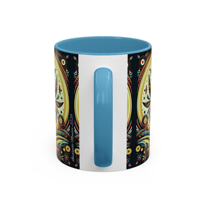 ☕️ Accent Coffee Mug (11, 15oz) – Beautiful Boho Style Graphic 🌿
