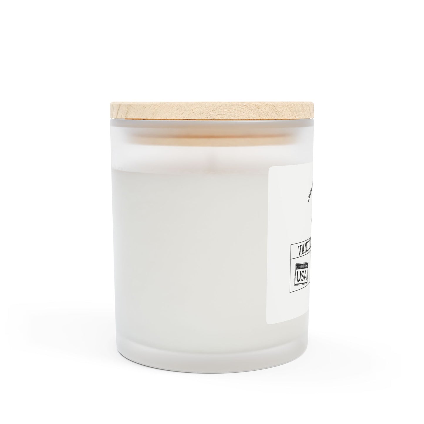 11oz Frosted Glass Natural Soy Wax Candle with Wooden Wick – Available in 9 Scents