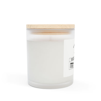 11oz Frosted Glass Natural Soy Wax Candle with Wooden Wick – Available in 9 Scents