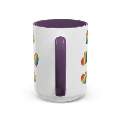 Pride Gnome Accent Mug | Rainbow Love Coffee Cup | 11oz & 15oz