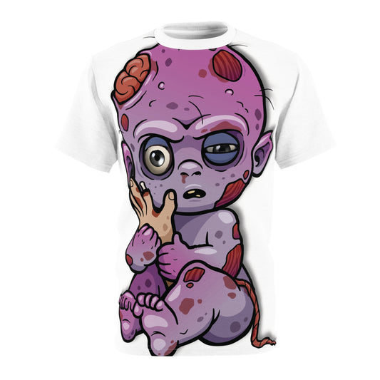 🧟‍♂️ Undead Baby – AOP Unisex Tee - All-Over Print Tee – Halloween, funny tshirt