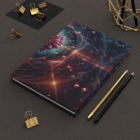 Quantum Bloom "The God Particle" — Premium Matte Hardcover Journal (5.75" x 8")