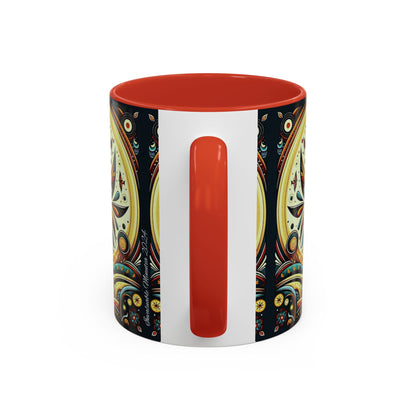 ☕️ Accent Coffee Mug (11, 15oz) – Beautiful Boho Style Graphic 🌿