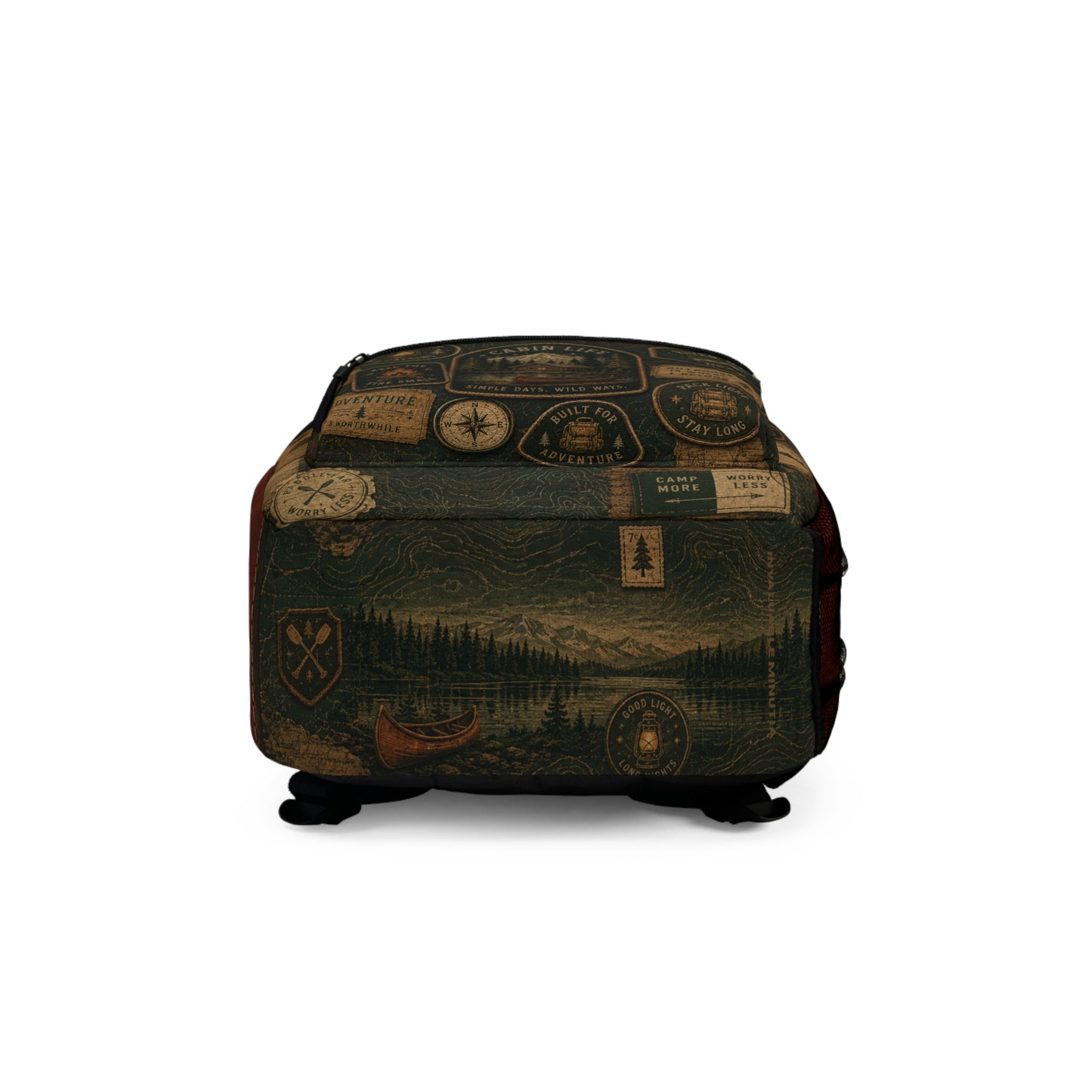 Vintage Style Cabin Wilderness Backpack