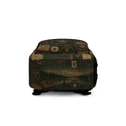 Vintage Style Cabin Wilderness Backpack