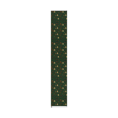 Cryptid Christmas Parade – Luxury Holiday Wrapping Paper, Folk-Art Bigfoot & Mothman Gift Wrap, 30" Roll (Matte/Gloss)