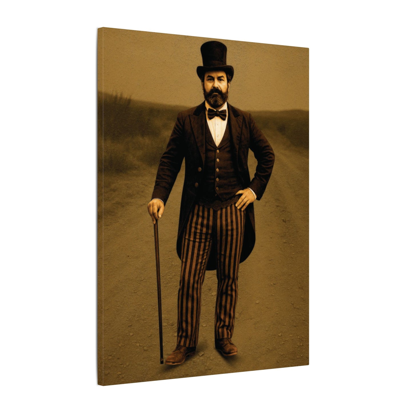 The Ringmaster – Vintage Circus Inspired Canvas Wall Art - Matte Canvas Print (Gallery-Wrapped) 0.75"
