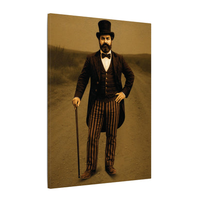 The Ringmaster – Vintage Circus Inspired Canvas Wall Art - Matte Canvas Print (Gallery-Wrapped) 0.75"
