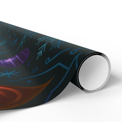 Cyber Yule Circuit – Luxury Christmas Wrapping Paper, Seamless Designer Gift Wrap, 30" Roll (Matte/Gloss)
