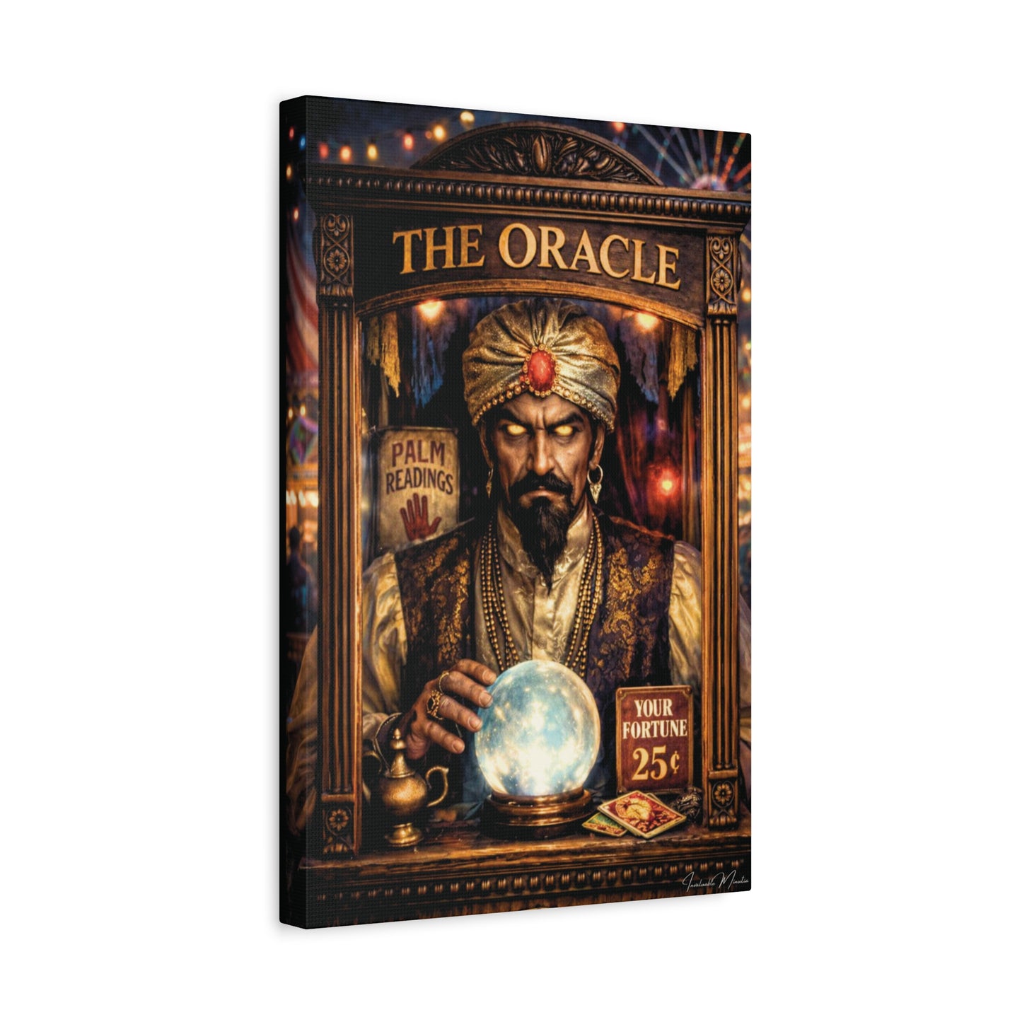 Fortune Teller "The Oracle" - Premium Canvas Print 1.25" Thick