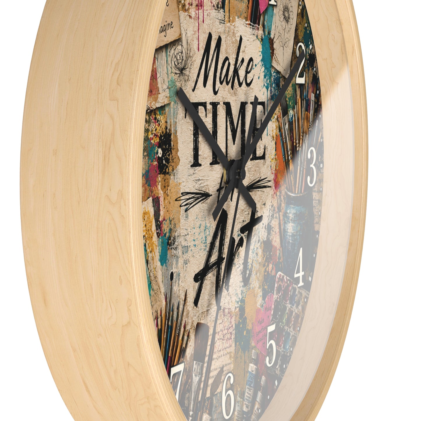 Make Time for Art Wall Clock | Art Teacher Classroom Decor