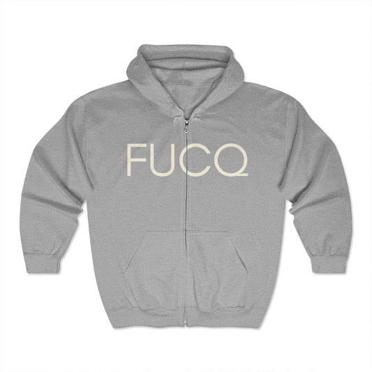 Funny Statement Zip Hoodie for Casual Vibes, Unisex Fashion, Gift for Friends, Weekend Wear, Unique Humor Apparel
