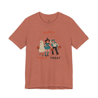 Happy Halloween Trick or Treat Vintage Vibe Tee – Bella+Canvas 3001