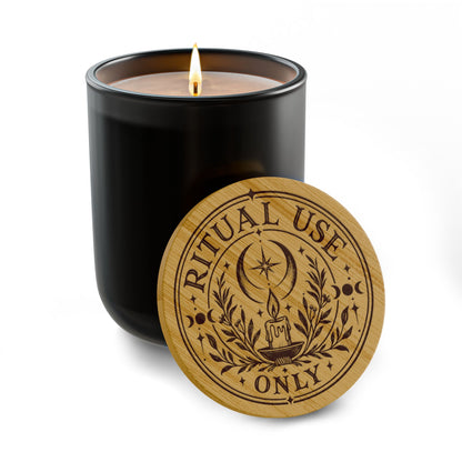 Ritual Use Only Scented Soy Candle — 14 oz Engraved Jar