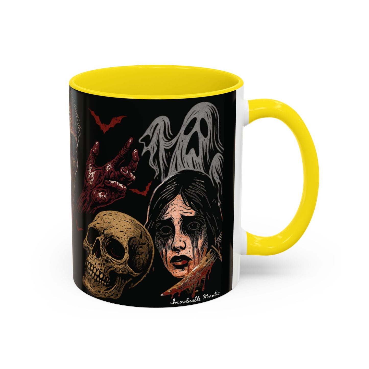 Horror Coffee Mug – Zombie Graveyard Halloween Design – 11oz & 15oz Ceramic – Creepy Goth Kitchen Decor