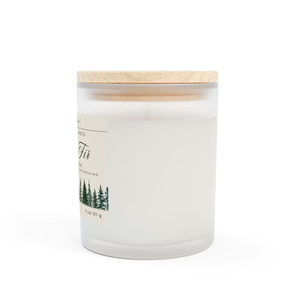 11oz Frosted Glass Natural Soy Wax Candle with Wooden Wick – Available in 9 Scents