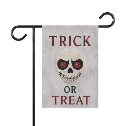 Trick or Treat Flag – Skull Halloween Garden Banner & House Flag | Boutique Spooky Porch Décor