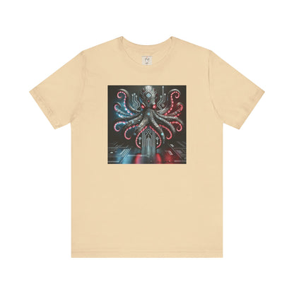 Octopus Sci-Fi Unisex Jersey Short Sleeve Tee - Perfect for Ocean Lovers & Sci-Fi Fans