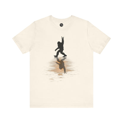 Rocking Bigfoot Unisex Bella+Canvas Jersey Tee - Fun Graphic Shirt for Nature & Cryptid Lovers