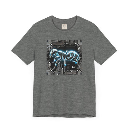 Futuristic Tech Ant Graphic Tee - Unisex Short Sleeve Jersey Shirt Techcore Tee
