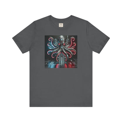 Octopus Sci-Fi Unisex Jersey Short Sleeve Tee - Perfect for Ocean Lovers & Sci-Fi Fans