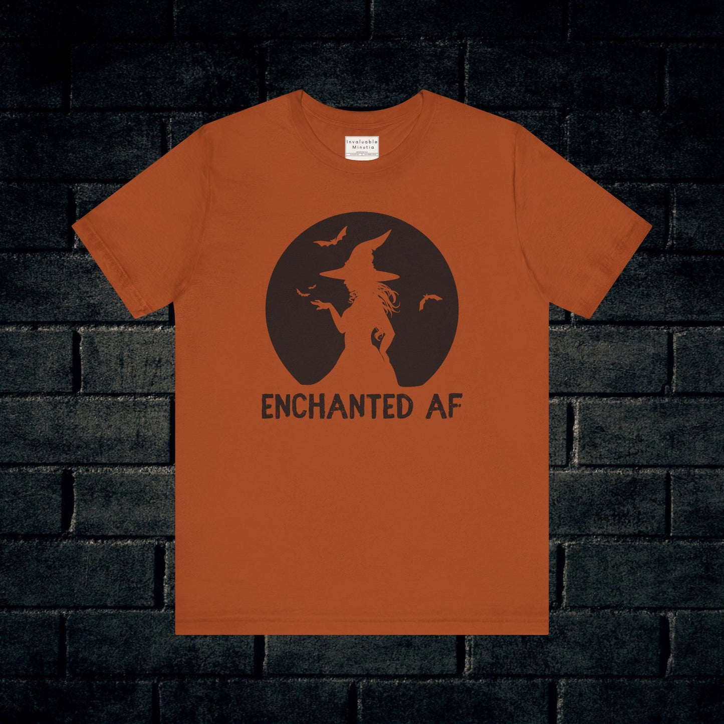 "ENCHANTED AF" Witch Tee | Bella+Canvas 3001 Halloween Unisex T-Shirt