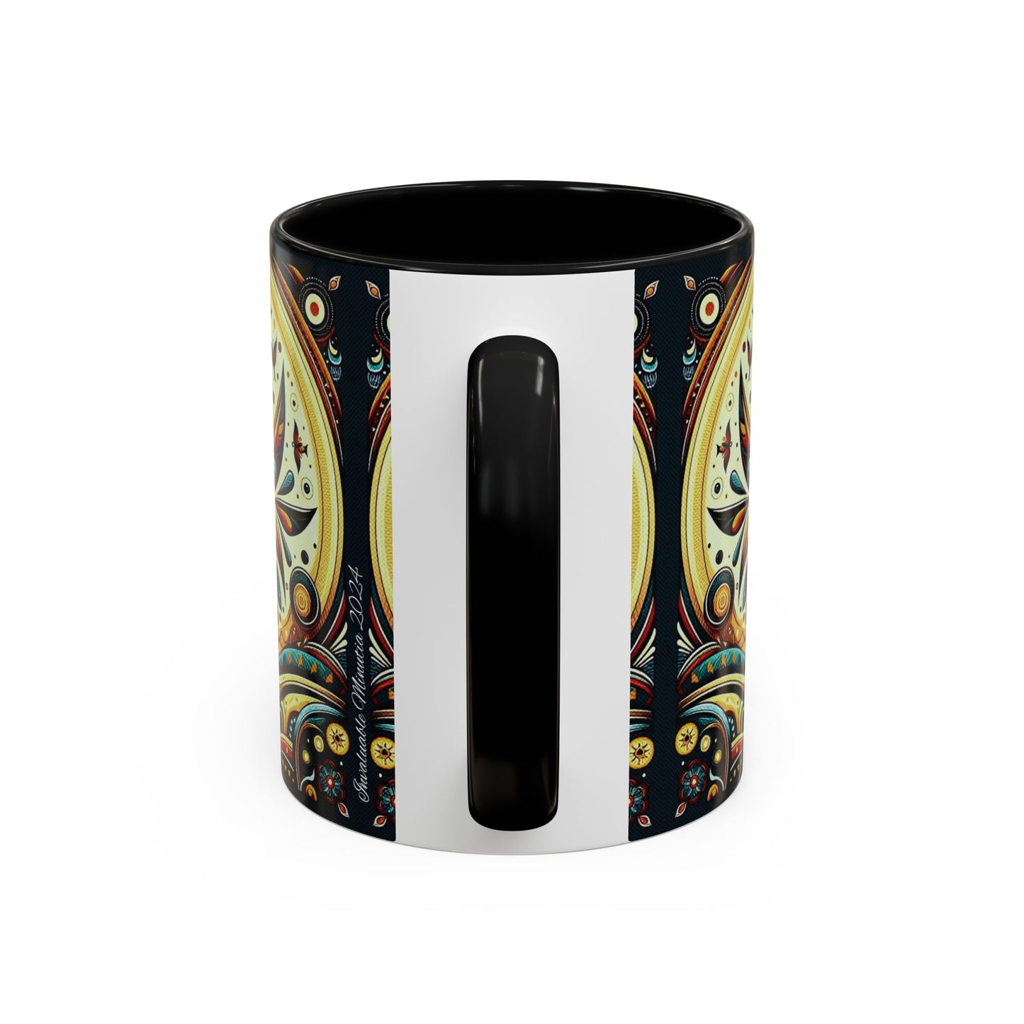 ☕️ Accent Coffee Mug (11, 15oz) – Beautiful Boho Style Graphic 🌿
