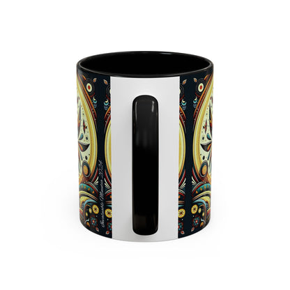 ☕️ Accent Coffee Mug (11, 15oz) – Beautiful Boho Style Graphic 🌿