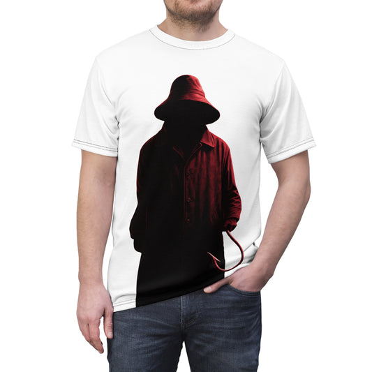 Forgotten Slasher Horror Unisex Tee – Fisherman Hook AOP Shirt | Boutique Horror Fashion