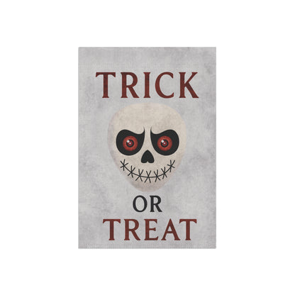 Trick or Treat Flag – Skull Halloween Garden Banner & House Flag | Boutique Spooky Porch Décor