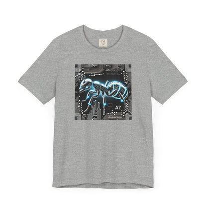 Futuristic Tech Ant Graphic Tee - Unisex Short Sleeve Jersey Shirt Techcore Tee