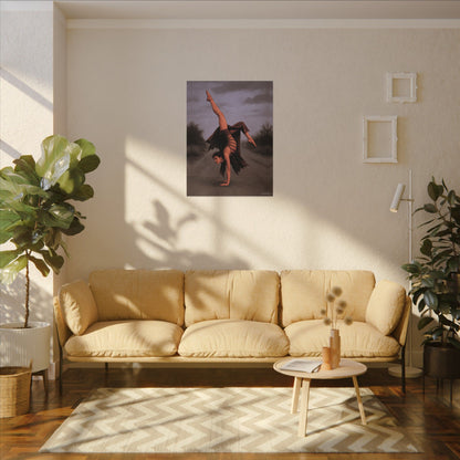 The Acrobat – Matte Canvas Print (Gallery-Wrapped) 0.75" – Vintage Circus-Inspired Canvas Wall Art