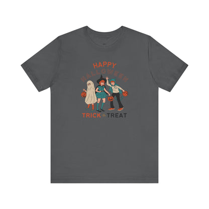 Happy Halloween Trick or Treat Vintage Vibe Tee – Bella+Canvas 3001