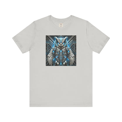 Mystical Cybernetic Owl Graphic Tee - Unisex Tch Short Sleeve T-Shirt