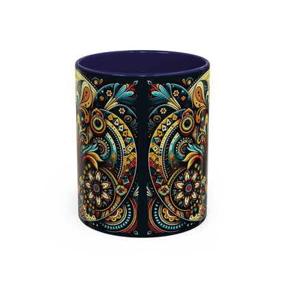 ☕️ Accent Coffee Mug (11, 15oz) – Beautiful Boho Style Graphic 🌿