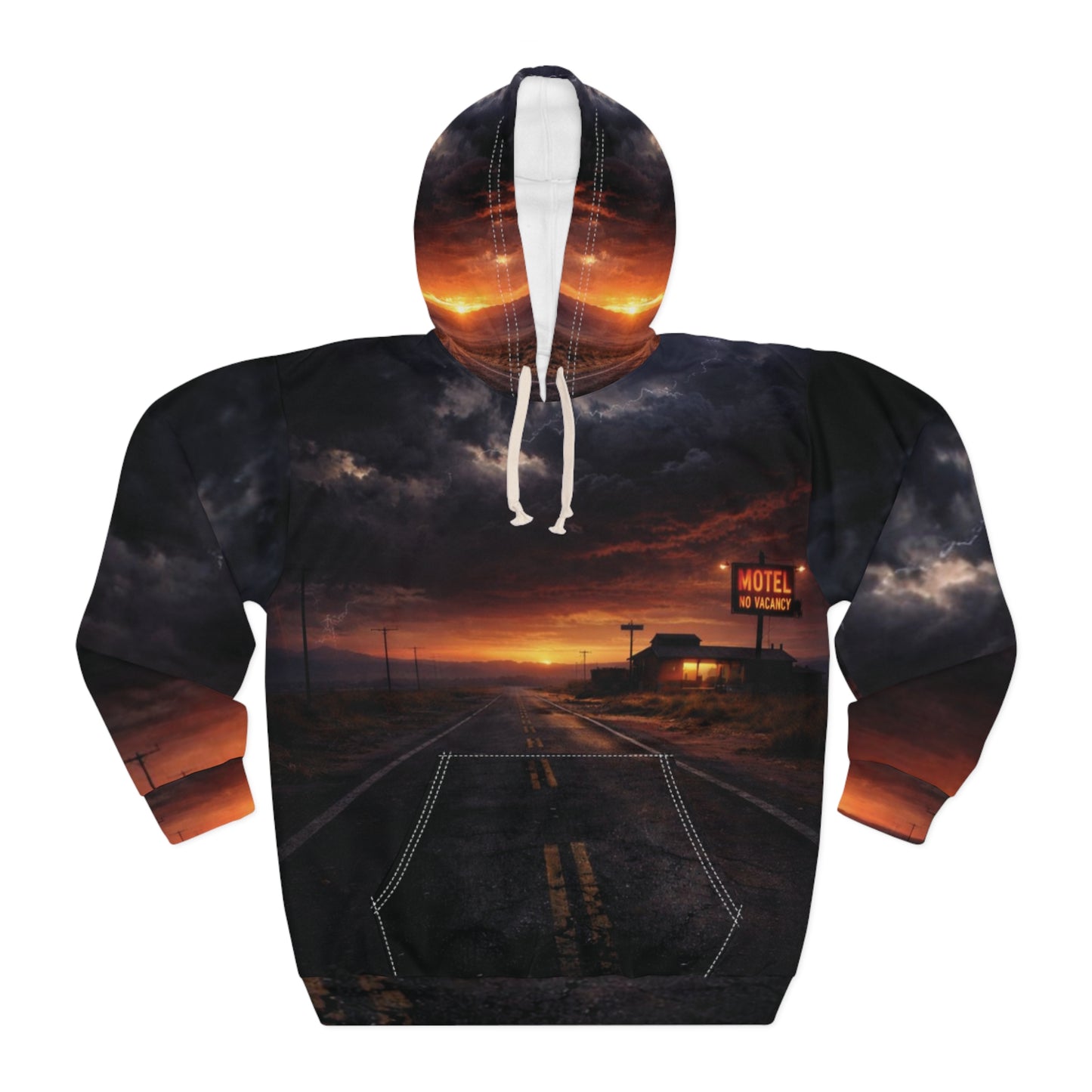 Still Here - AOP Unisex Pullover Hoodie