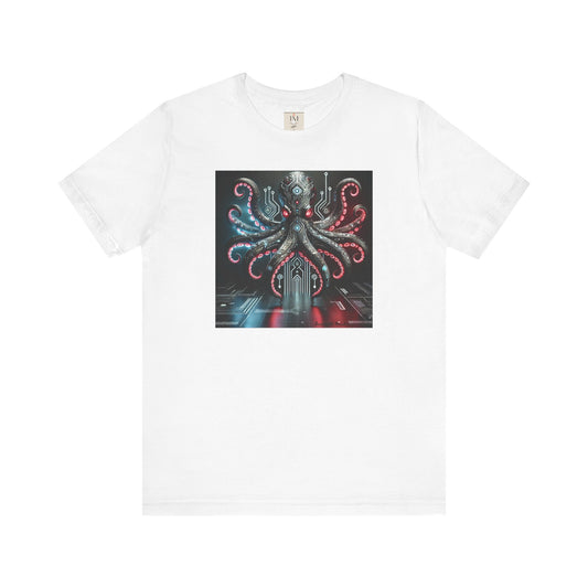 Octopus Sci-Fi Unisex Jersey Short Sleeve Tee - Perfect for Ocean Lovers & Sci-Fi Fans