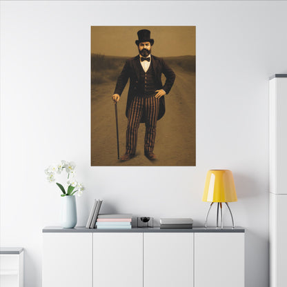 The Ringmaster – Vintage Circus Inspired Canvas Wall Art - Matte Canvas Print (Gallery-Wrapped) 0.75"