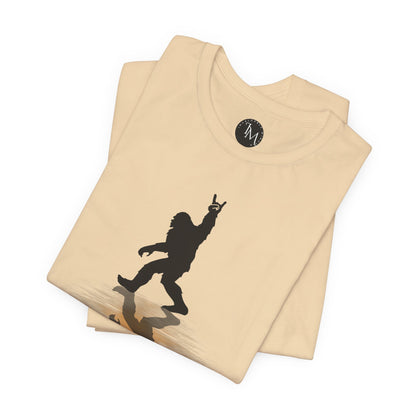 Rocking Bigfoot Unisex Bella+Canvas Jersey Tee - Fun Graphic Shirt for Nature & Cryptid Lovers