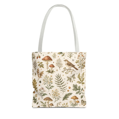 Cottagecore Botanical Canvas Tote Bag